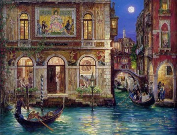 venise Tableau Peinture - Souvenirs des scènes modernes de ville de canal de Venise